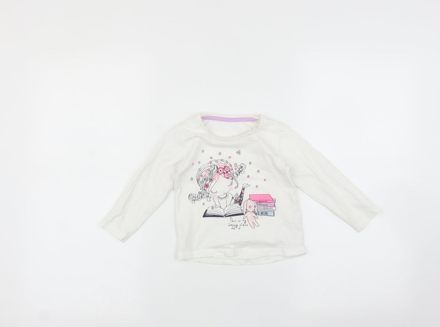 Natalan Baby White   Basic T-Shirt Size 12-18 Months