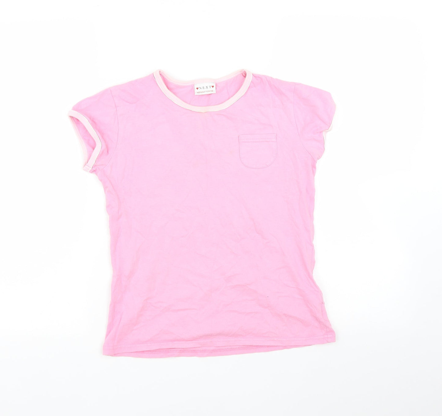 NEXT Girls Pink   Basic T-Shirt Size 12 Years