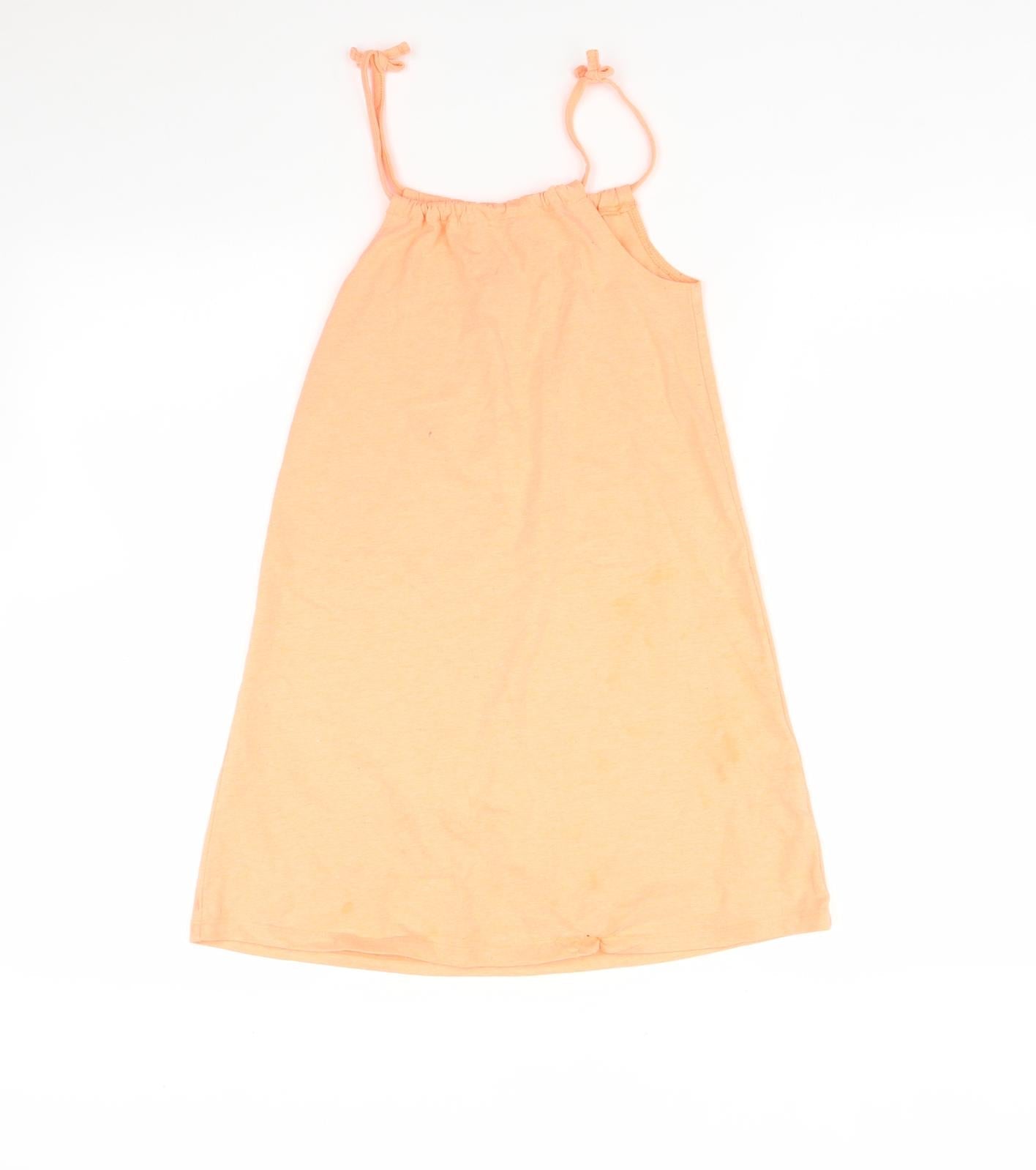 George Girls Orange   A-Line  Size 8-9 Years