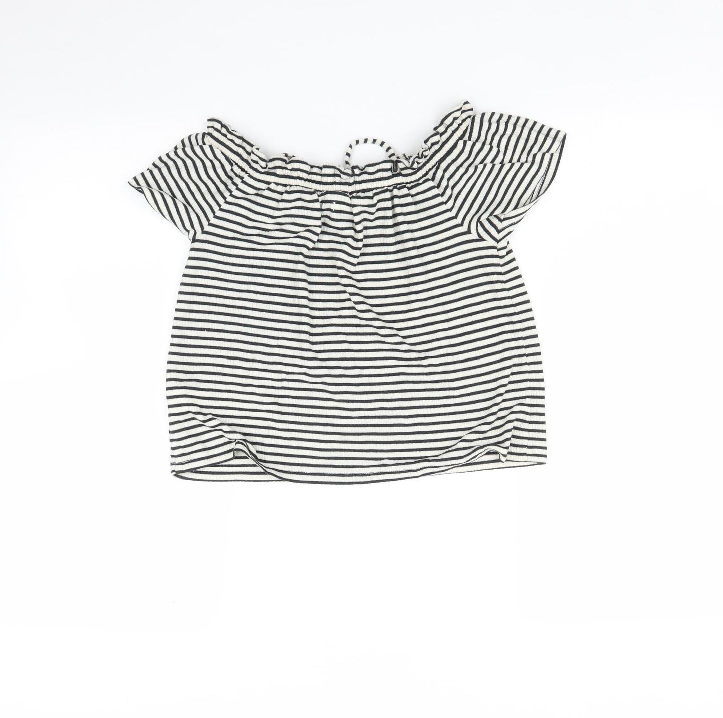 NEXT Girls Multicoloured Striped  Basic T-Shirt Size 9 Years