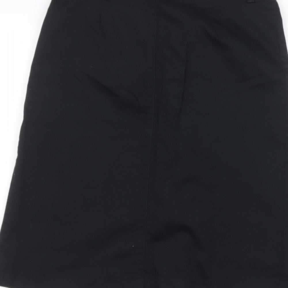Preworn Womens Black   A-Line Skirt Size 6