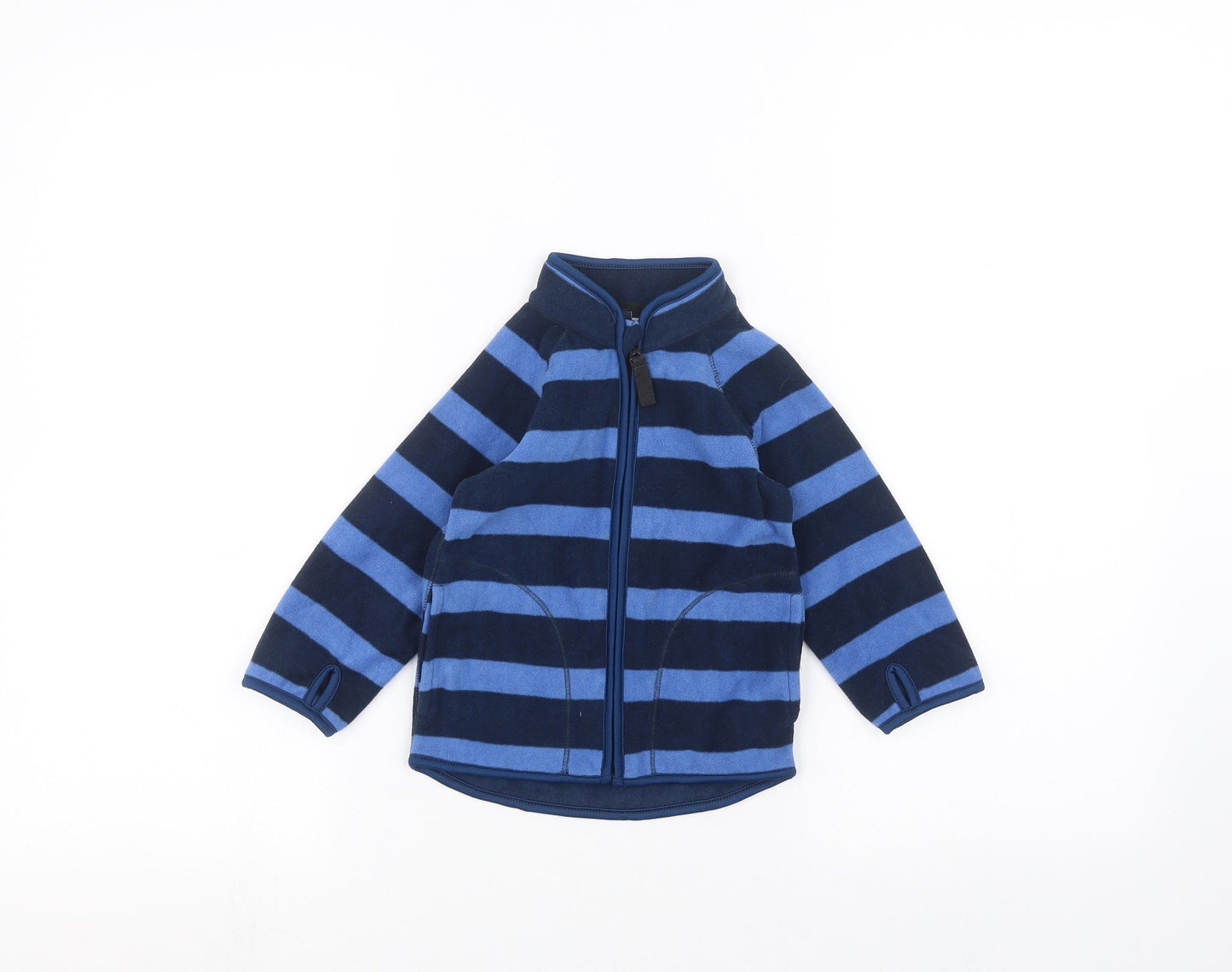 Preworn Baby Blue Striped  Jacket  Size 6-9 Months