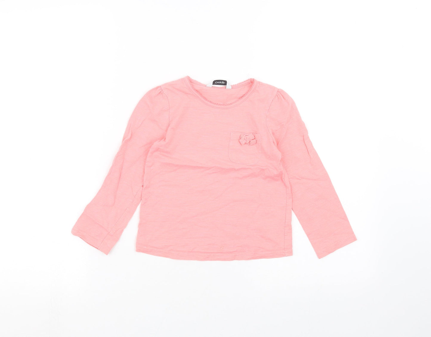 George Girls Pink   Basic T-Shirt Size 3-4 Years