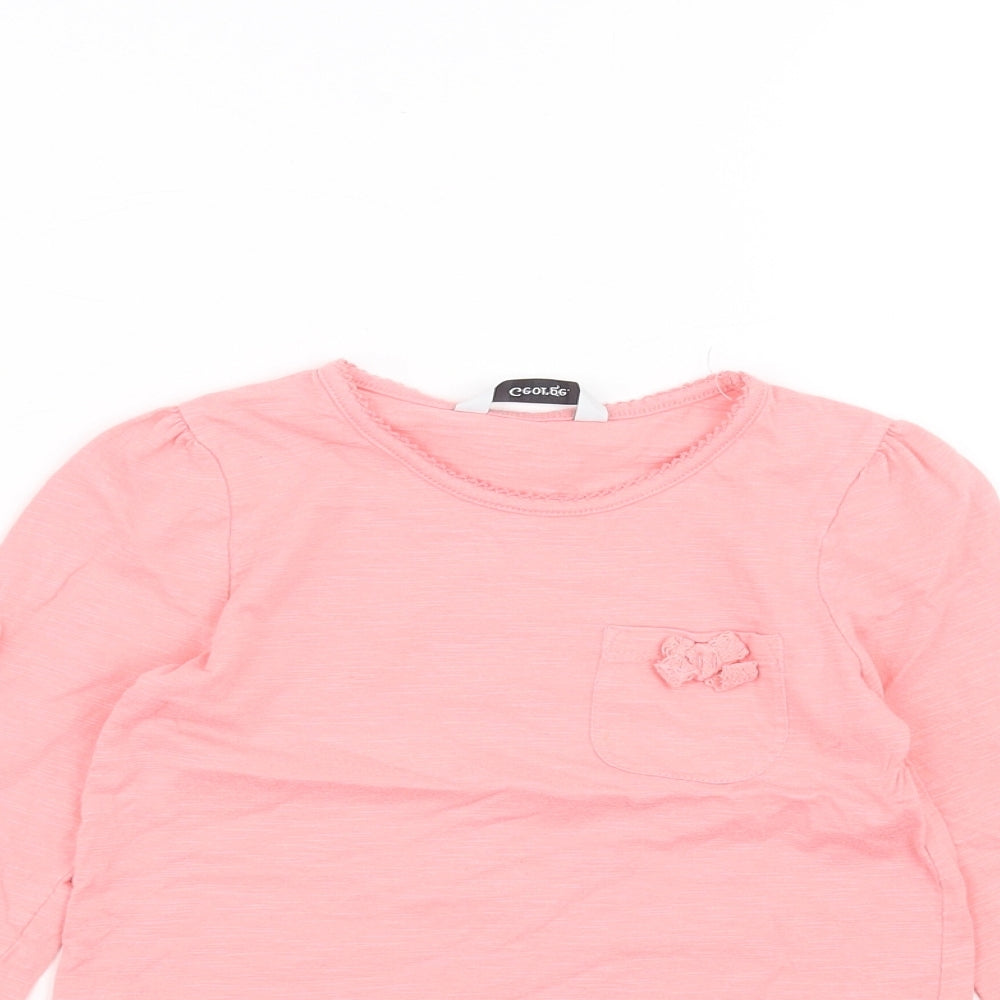 George Girls Pink   Basic T-Shirt Size 3-4 Years