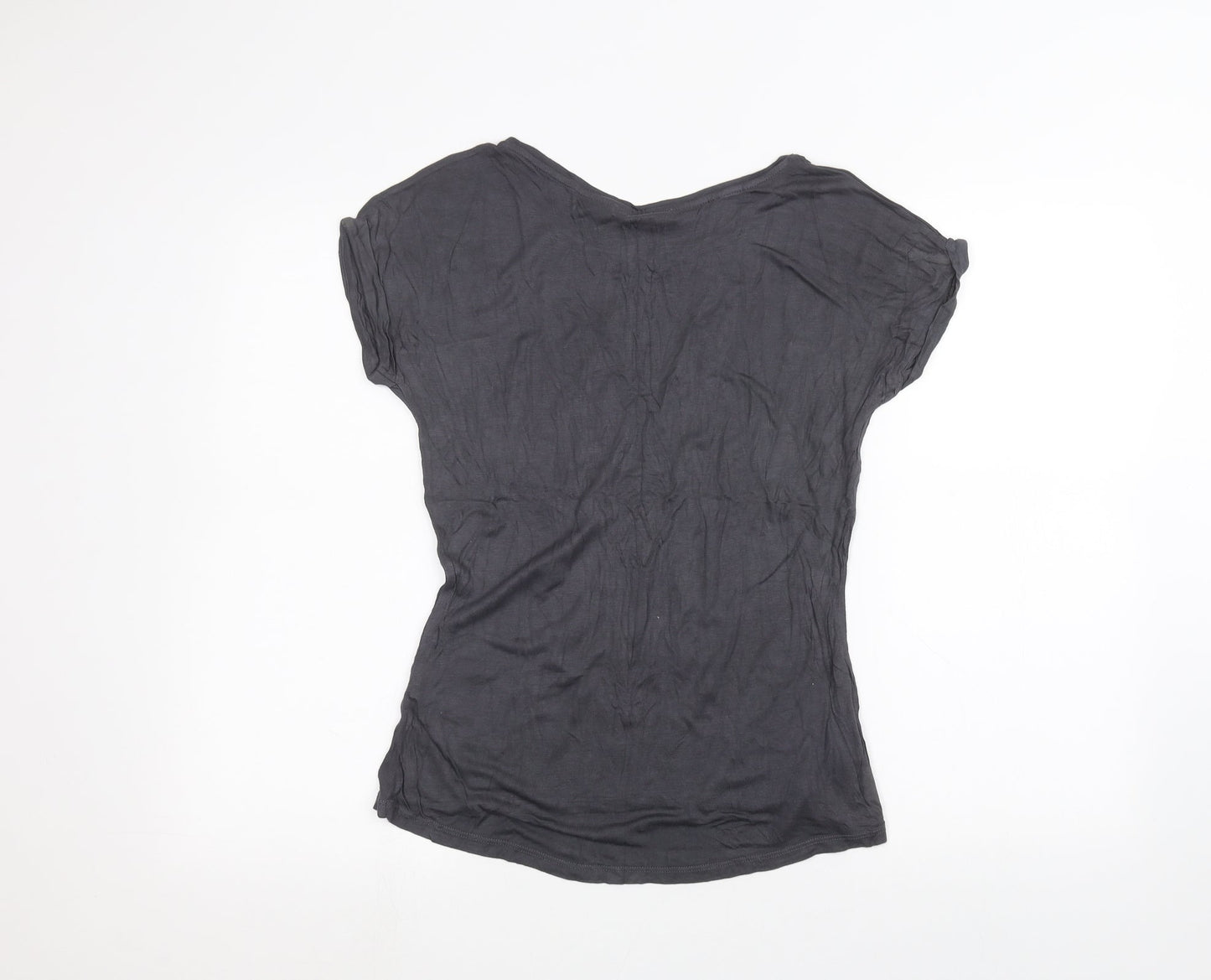 Oasis Womens Black   Basic T-Shirt Size XS