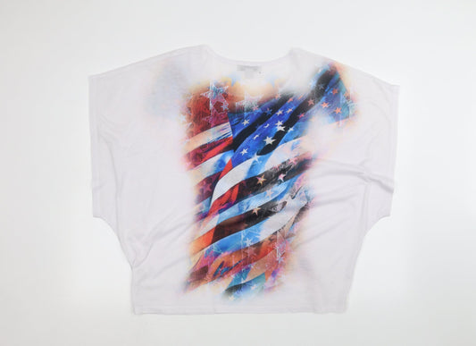 Closet Womens White   Basic T-Shirt Size M
