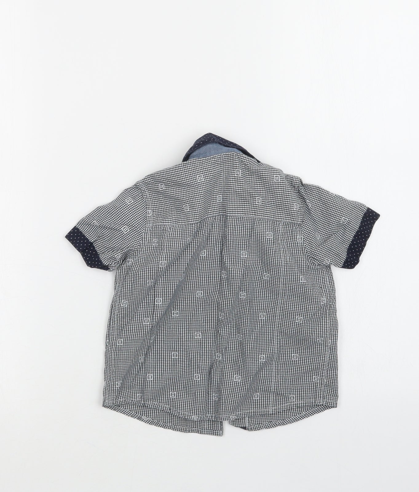 Nutmeg Boys Blue Check  Basic Button-Up Size 18-24 Months