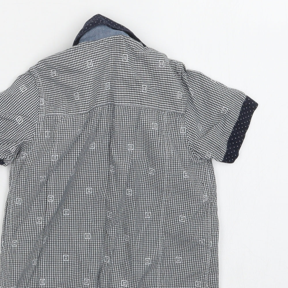 Nutmeg Boys Blue Check  Basic Button-Up Size 18-24 Months