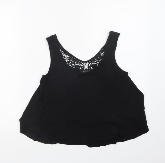 New Look Womens Black   Basic Tank Size 6