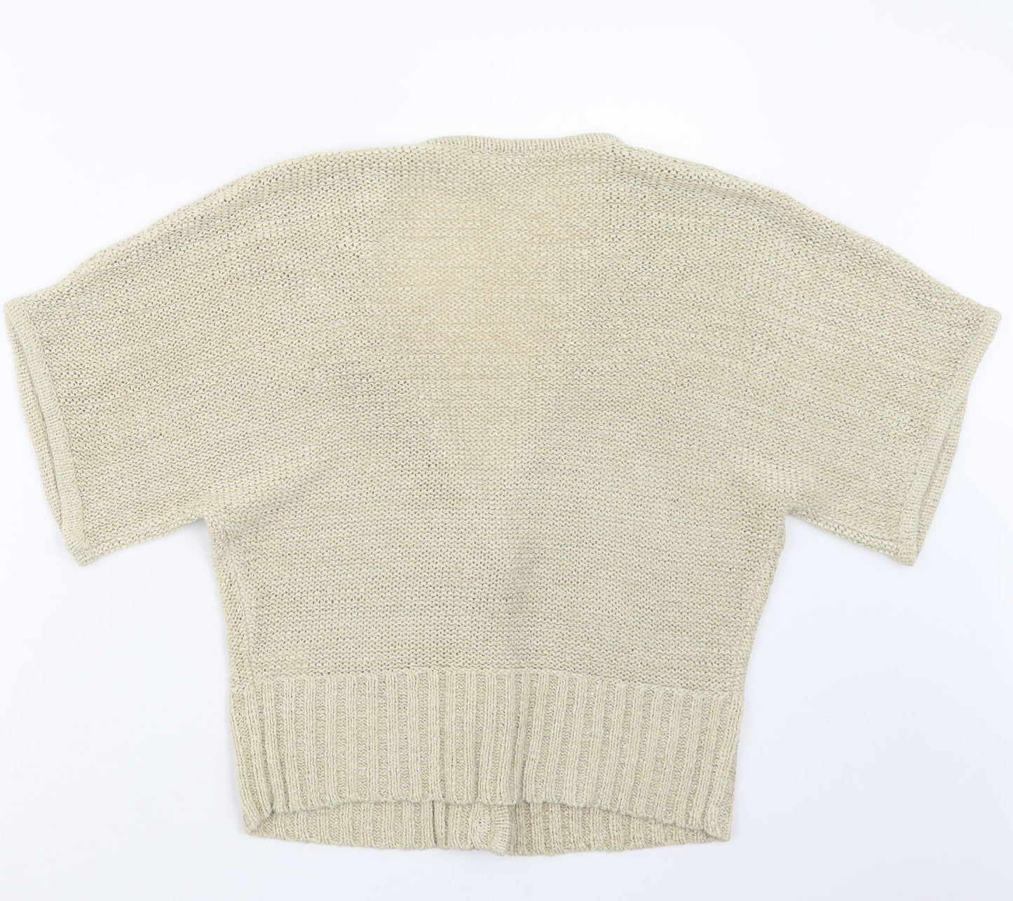 Wallis Womens Beige  Knit Cardigan Jumper Size M