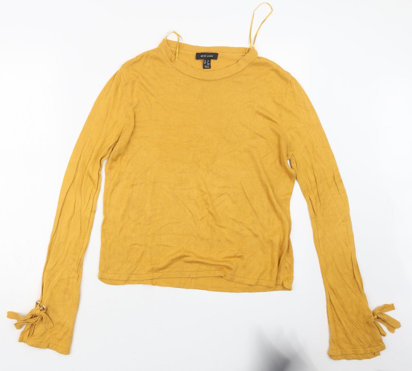 New Look Womens Yellow   Pullover Jumper Size 12