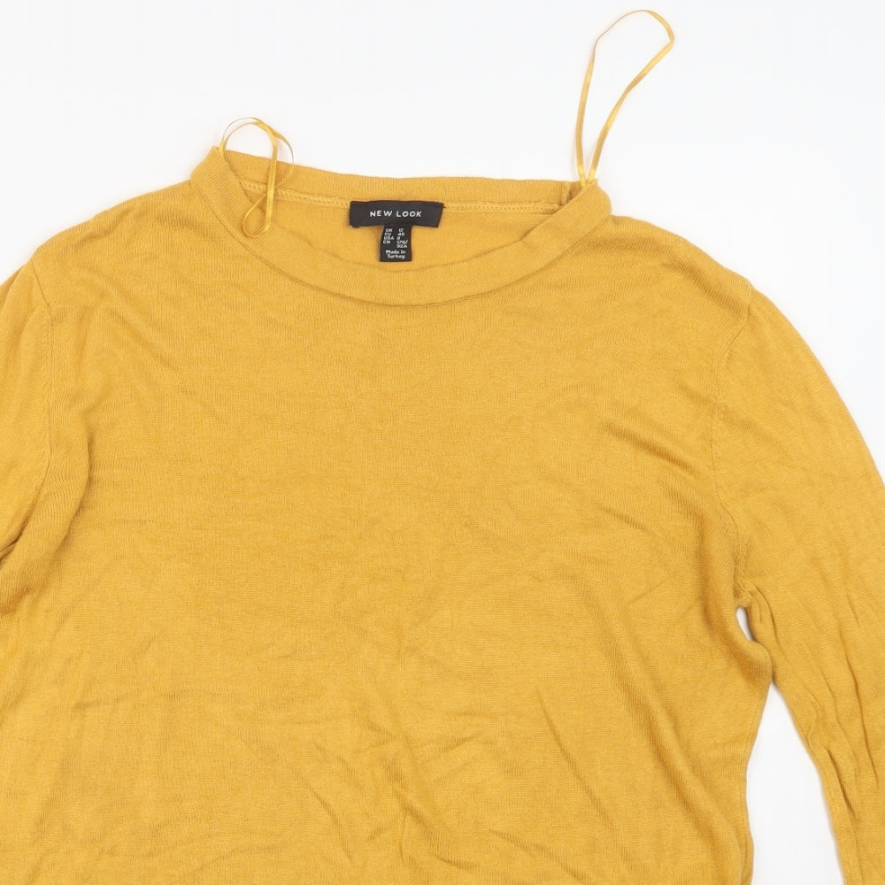 New Look Womens Yellow   Pullover Jumper Size 12