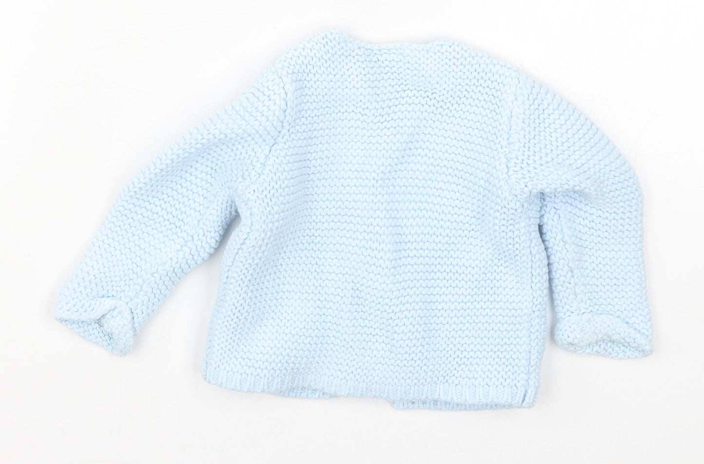 Mini Club Baby Blue  Knit Cardigan Jumper Size 3-6 Months