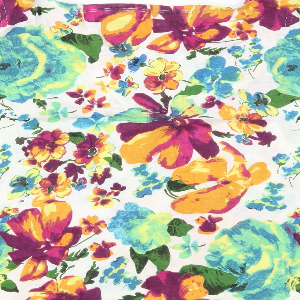 South Womens Multicoloured Floral  Basic T-Shirt Size 18