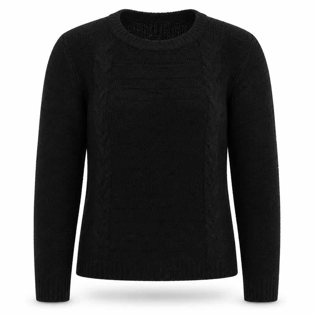 Kismet Womens Black  Knit Pullover Jumper Size S