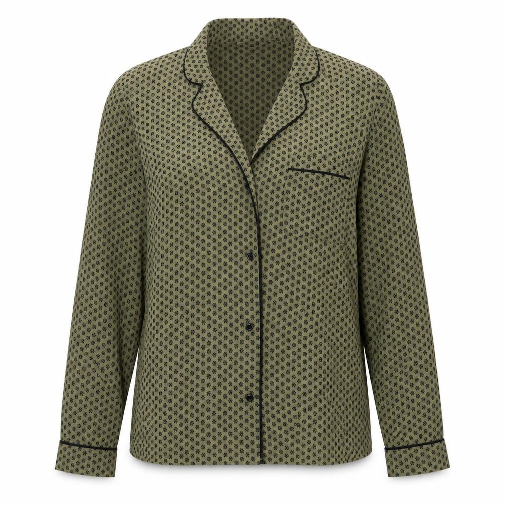 Marks and Spencer Womens Green Floral  Basic Button-Up Size 10