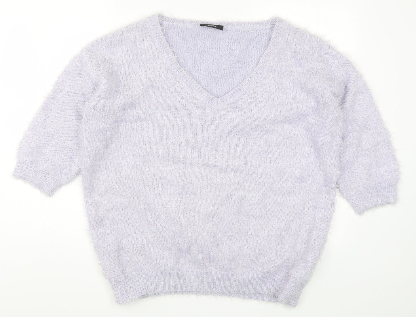 Wallis Womens Purple  Knit Pullover Jumper Size M