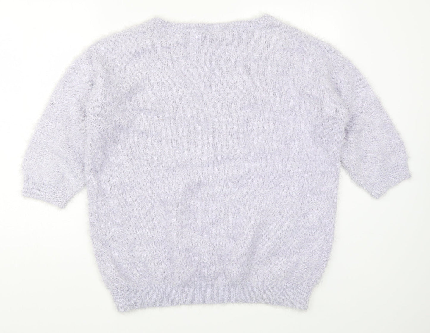 Wallis Womens Purple  Knit Pullover Jumper Size M