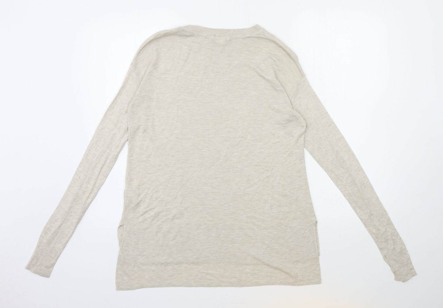 H&M Womens Beige  Knit Pullover Jumper Size XS