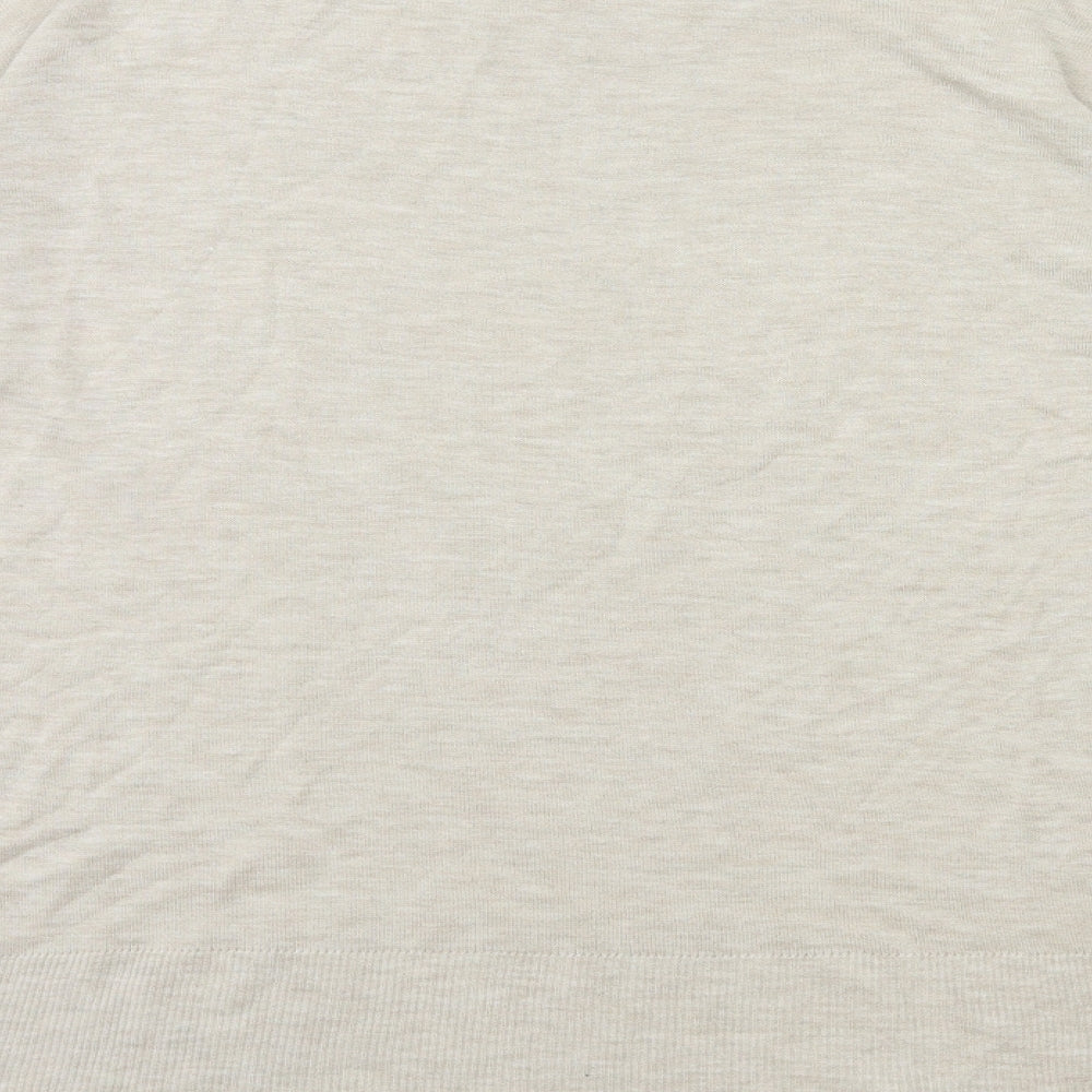 H&M Womens Beige  Knit Pullover Jumper Size XS