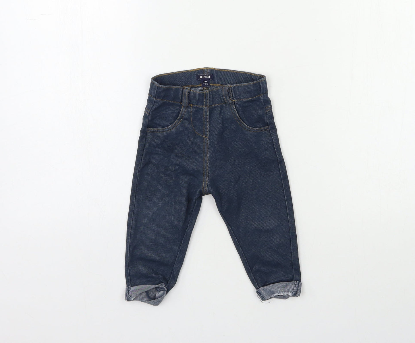 Kiabi Baby Blue  Denim Snow Pants Jeans Size 12 Months