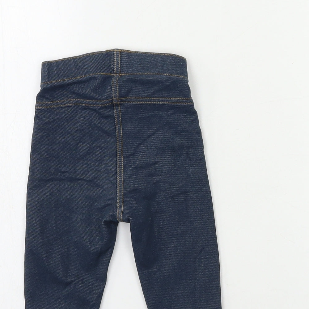 Kiabi Baby Blue  Denim Snow Pants Jeans Size 12 Months