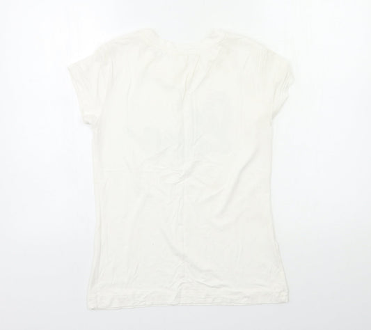 H&M Womens White   Basic T-Shirt Size S