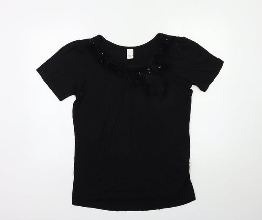 VILLA Womens Black   Basic T-Shirt Size M