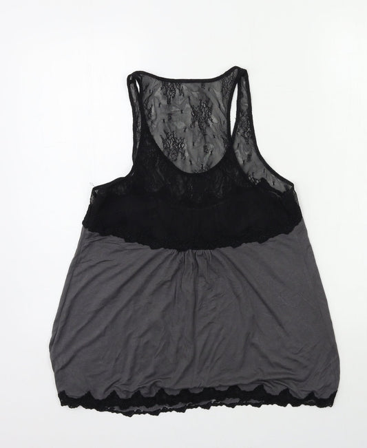 Max Studio Womens Grey   Basic Tank Size M