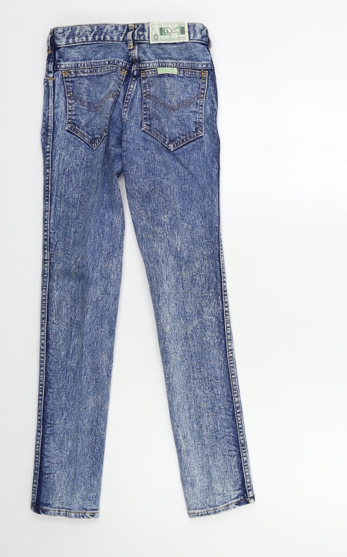 Preworn Womens Blue  Denim Skinny Jeans Size 26 in L26 in