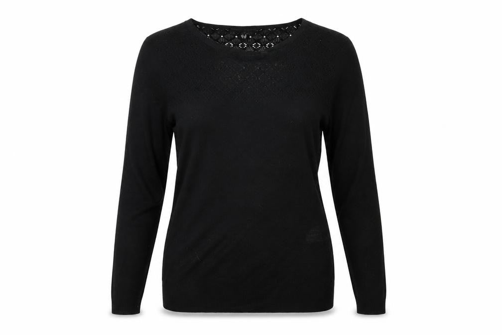 Warehouse Womens Black   Pullover Jumper Size 8