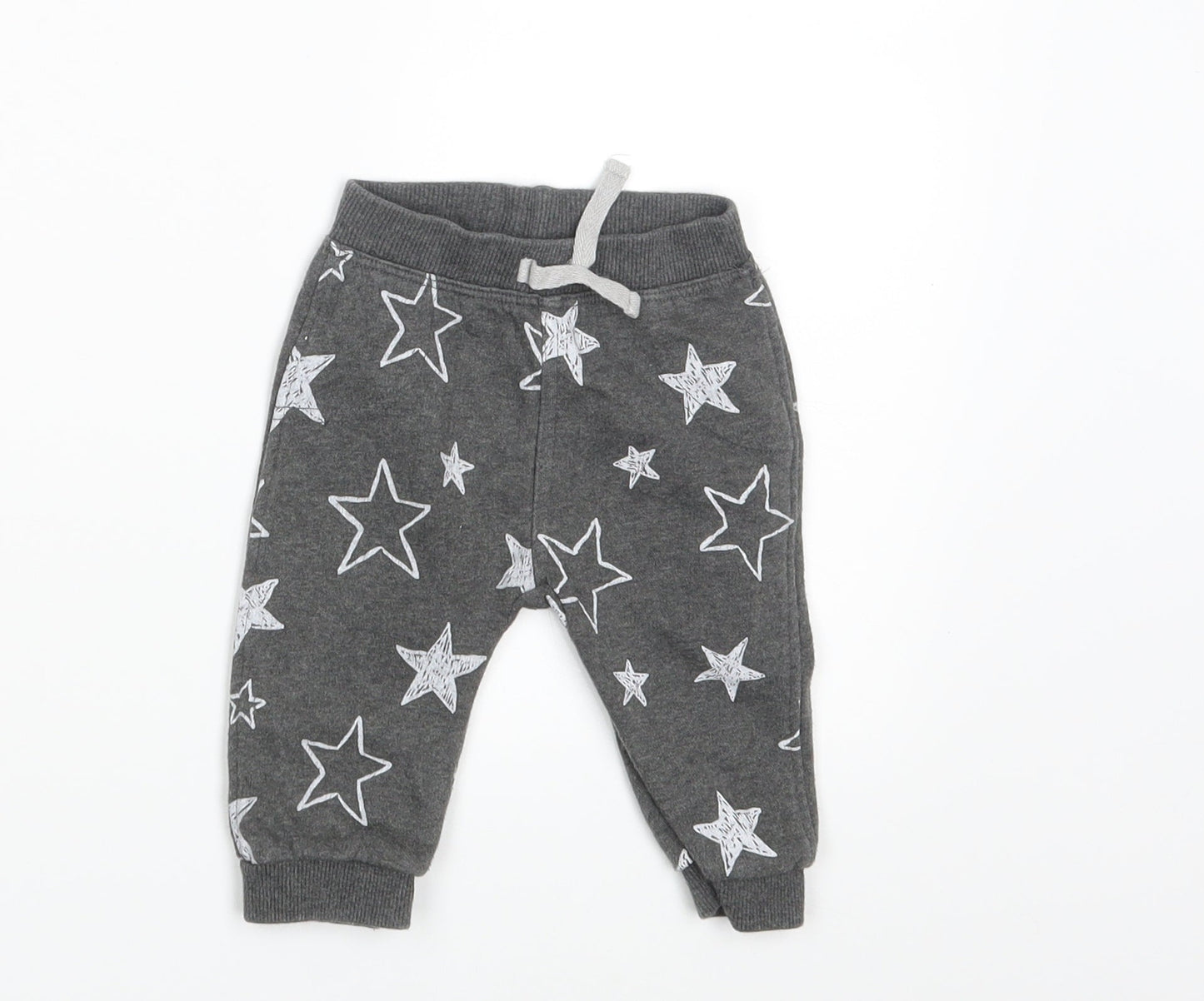 George Baby Grey   Jogger Leggings Size 3-6 Months  - Waist 14in; Inside  leg 7in