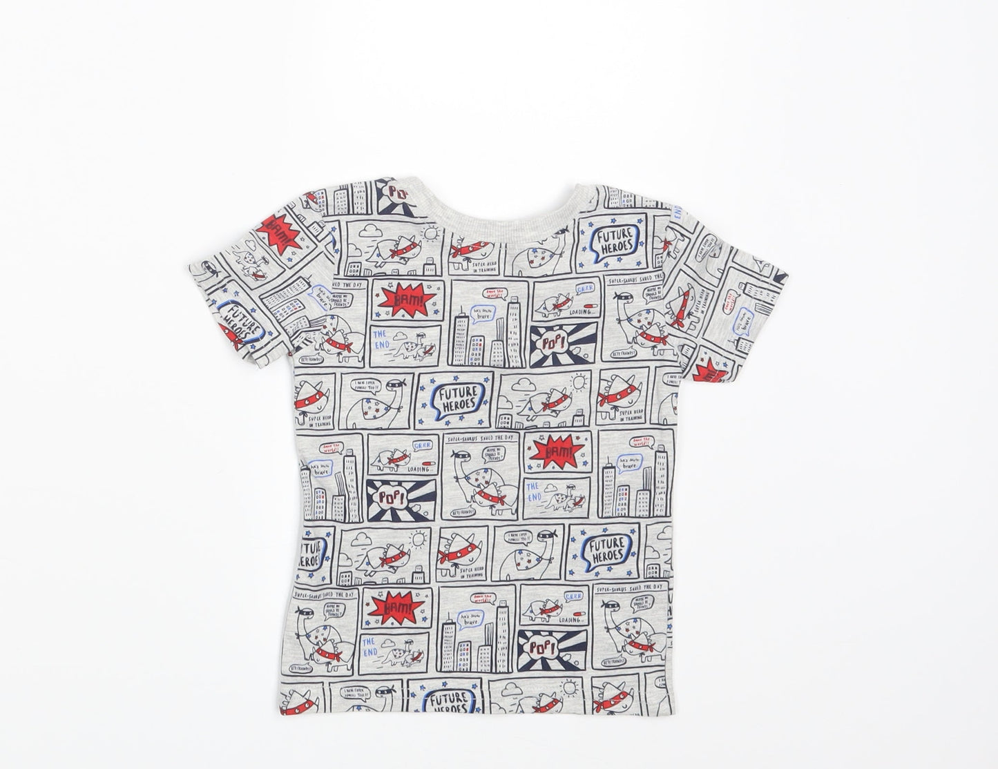 George Boys Grey   Basic T-Shirt Size 9-12 Months