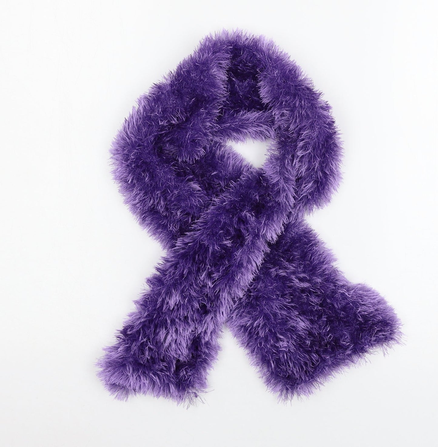Preworn Womens Purple  Knit  Scarf