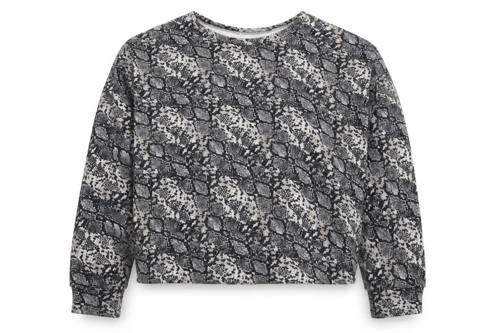 Zara Womens Multicoloured Animal Print  Pullover Sweatshirt Size M