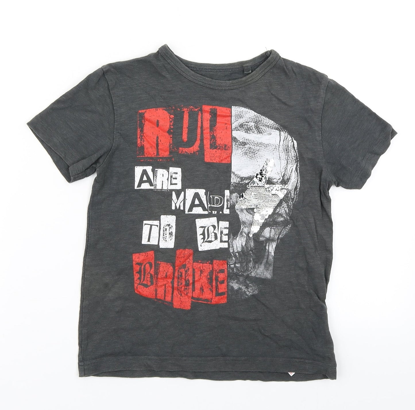 NEXT Boys Grey   Basic T-Shirt Size 6 Years