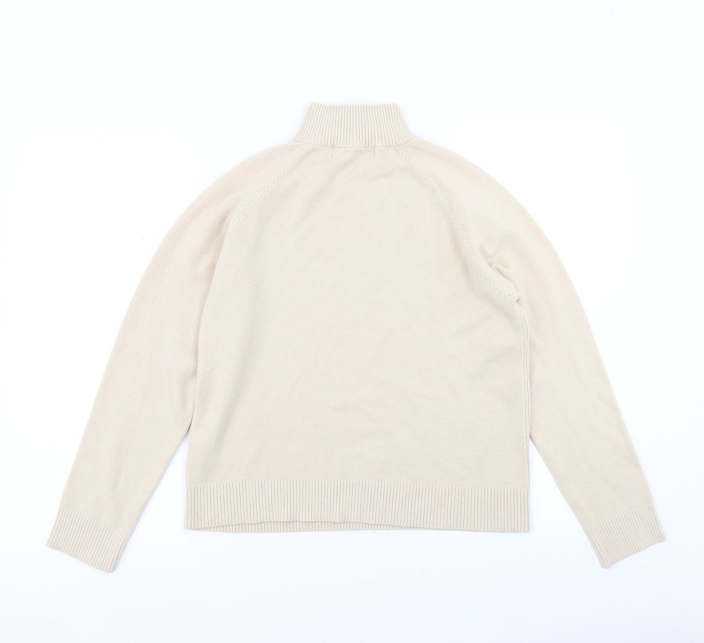 Pure & Natural Womens Beige  Knit Pullover Jumper Size 18