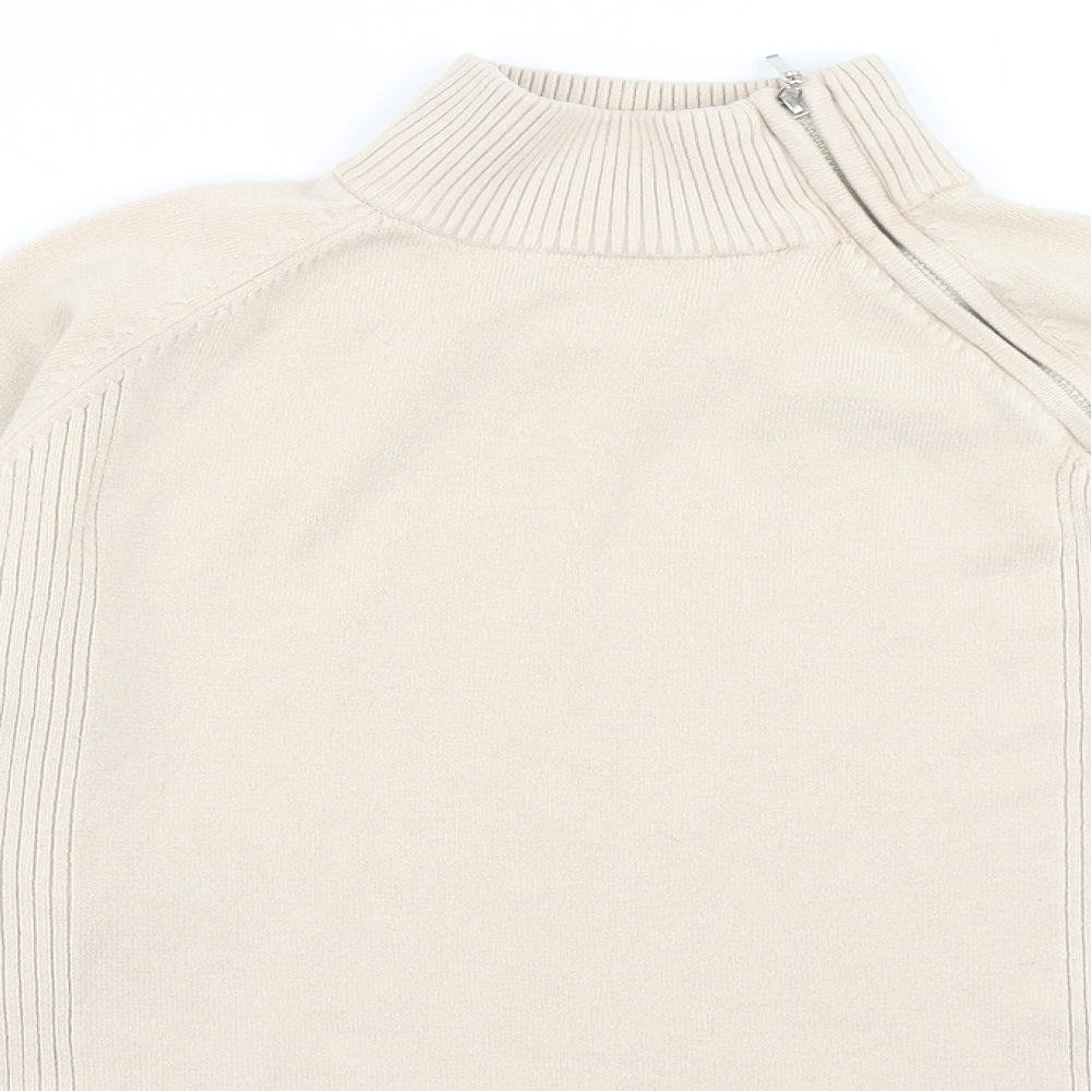 Pure & Natural Womens Beige  Knit Pullover Jumper Size 18