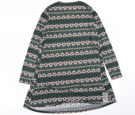 glamarous Womens Multicoloured Geometric  Fit & Flare  Size XS