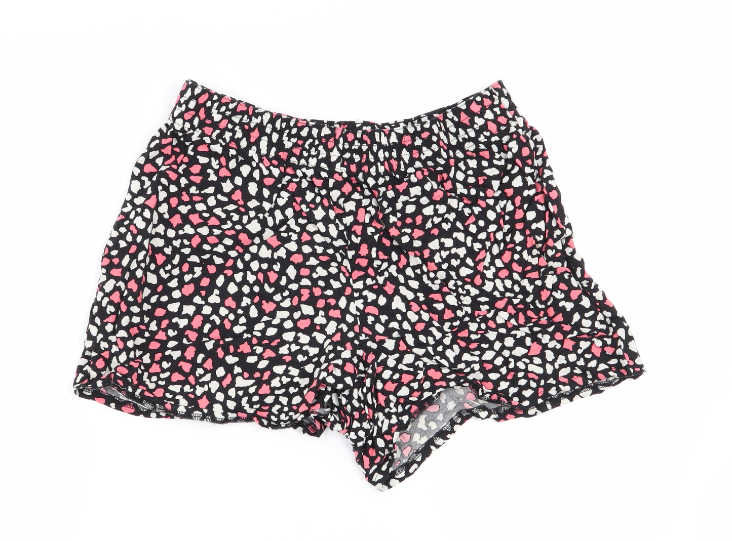 Papaya Womens Multicoloured Geometric  Hot Pants Shorts Size 10 - Stretch waistband