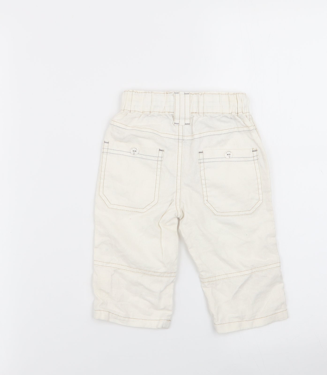 NEXT Girls White   Capri Trousers Size 6-9 Months