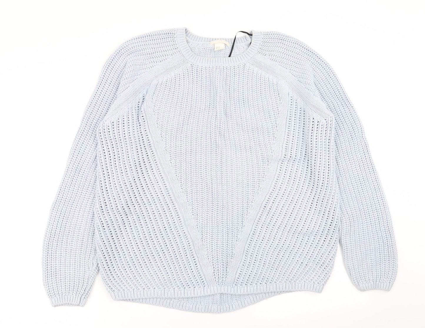 H&M Womens Blue   Pullover Jumper Size M