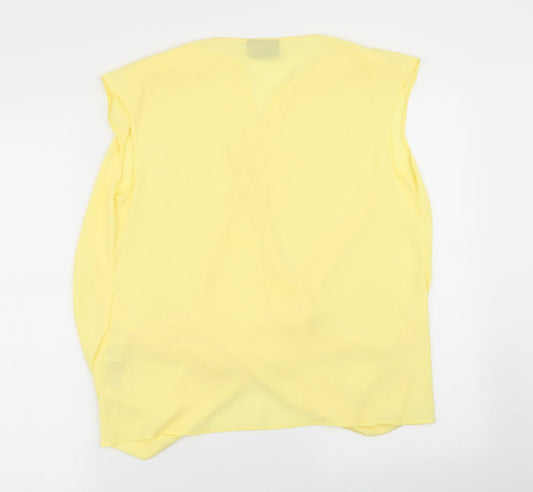 Wallis Womens Yellow   Basic Blouse Size S