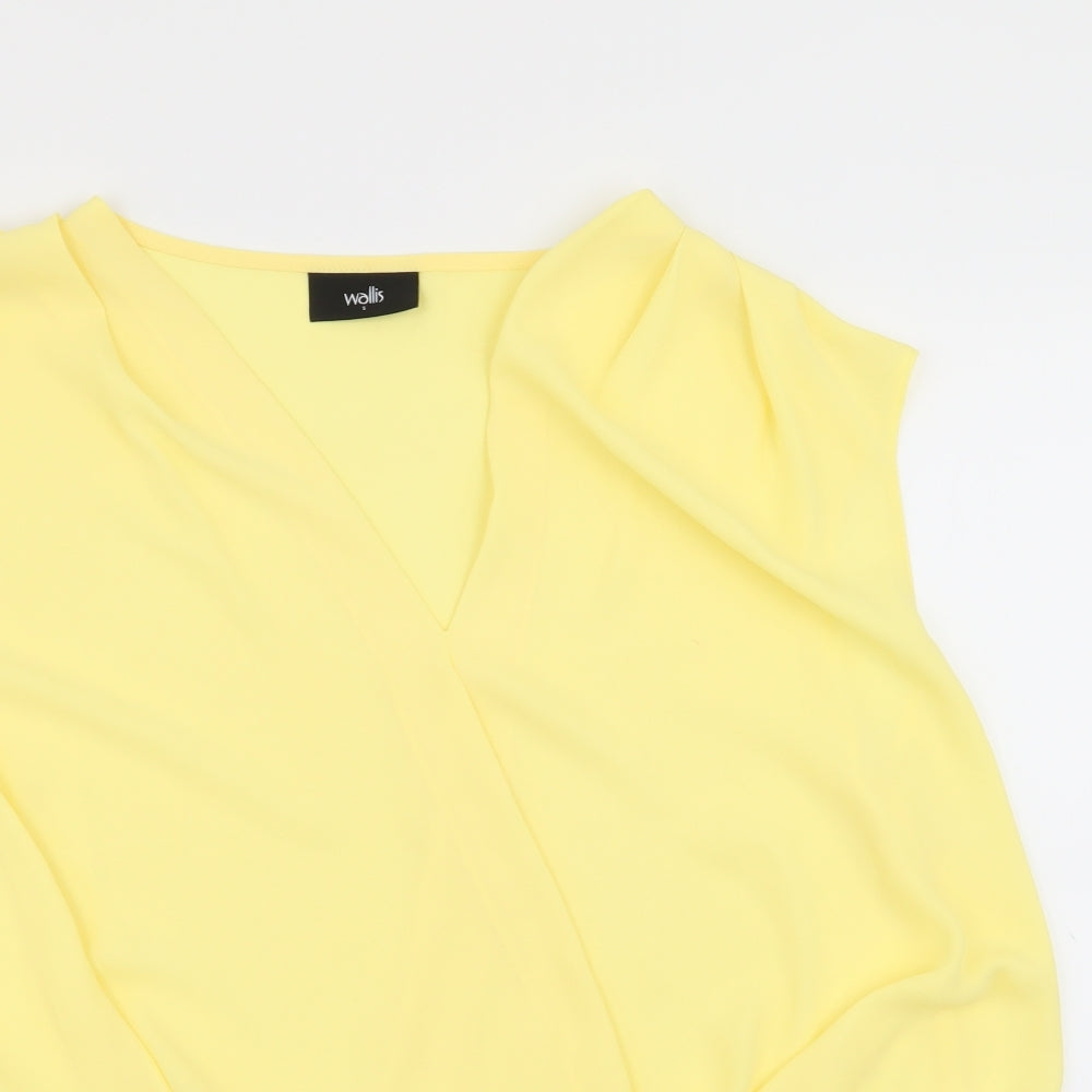 Wallis Womens Yellow   Basic Blouse Size S