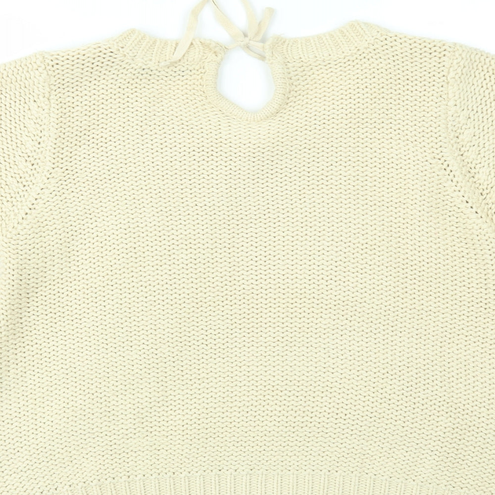 Dorothy Perkins Womens Ivory   Pullover Jumper Size 14