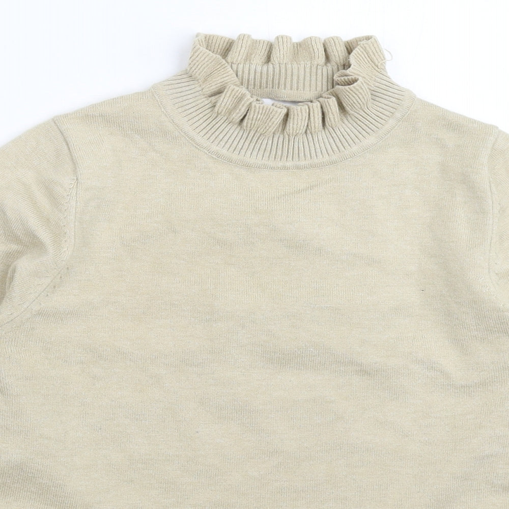 Preworn Womens Beige  Knit Pullover Jumper Size S