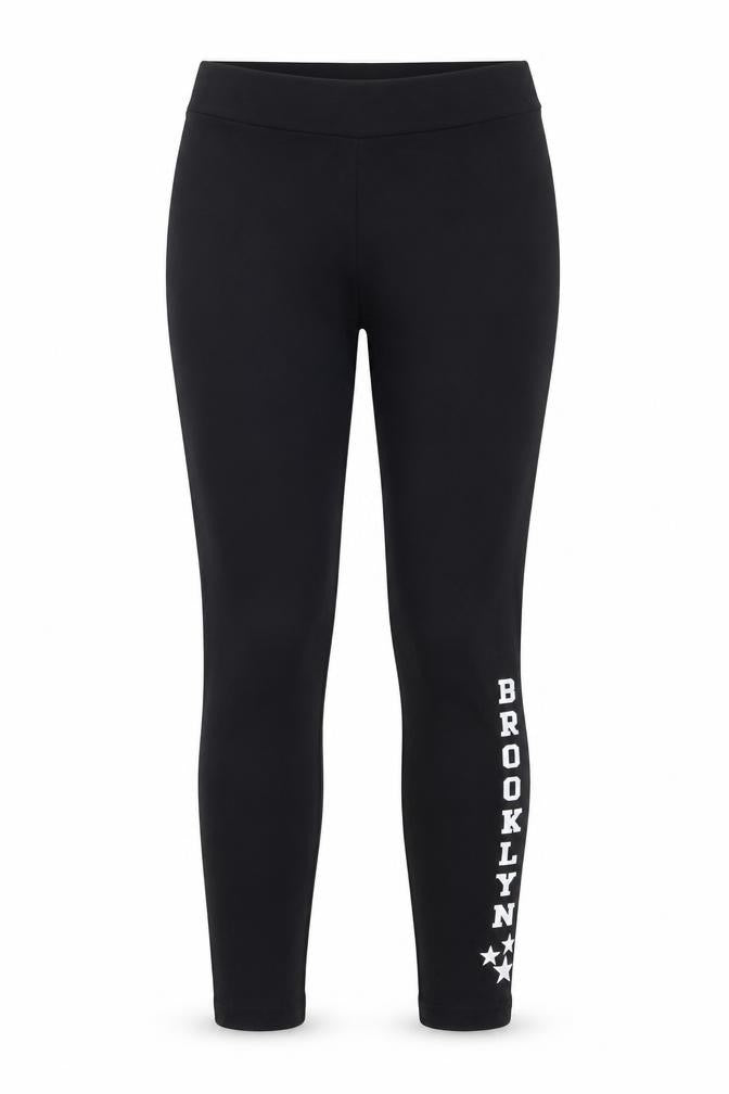 Rainbow Womens Black   Capri Leggings Size M L26 in