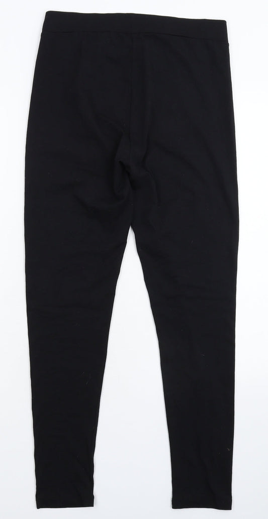 Rainbow Womens Black   Capri Leggings Size M L26 in