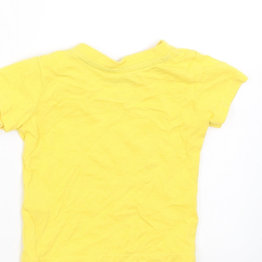 Primark Baby Yellow   Basic T-Shirt Size 0-3 Months  - little man