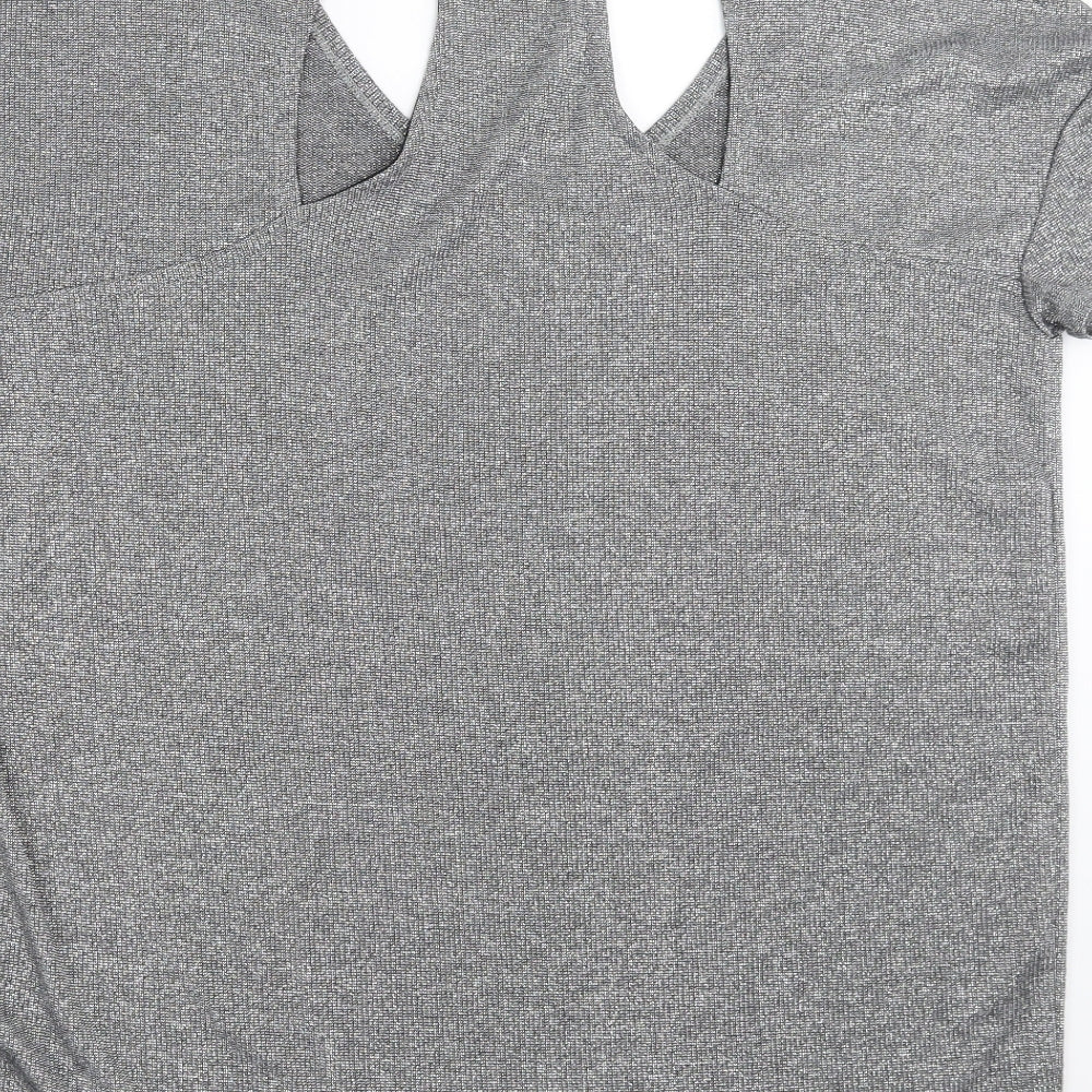 NEXT Womens Silver   Basic T-Shirt Size 10